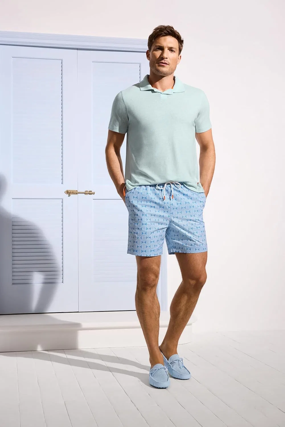 Лоферы повседневные SWIMS, Ice Blue — фото 2