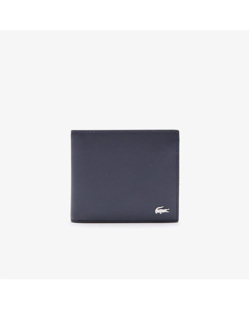 

Мужской кожаный кошелек Fg Lacoste, синий