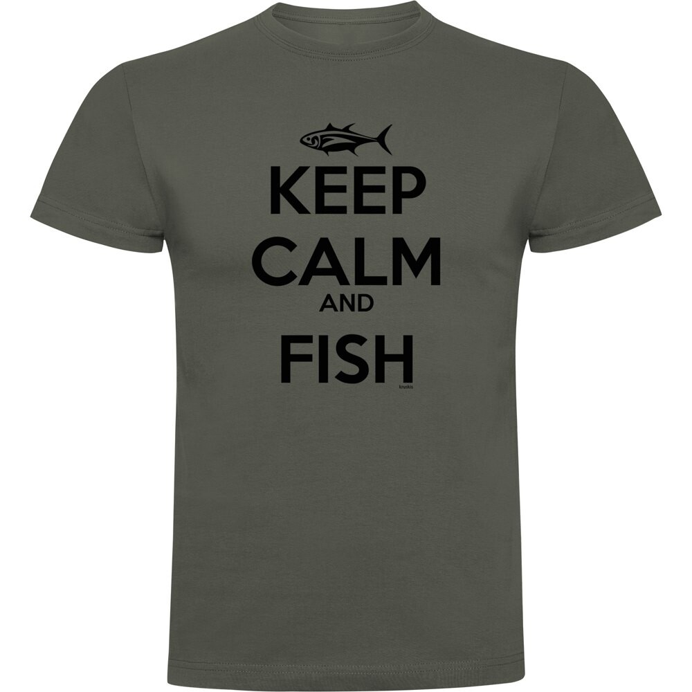 

Футболка Kruskis Keep Calm And Fish, серый