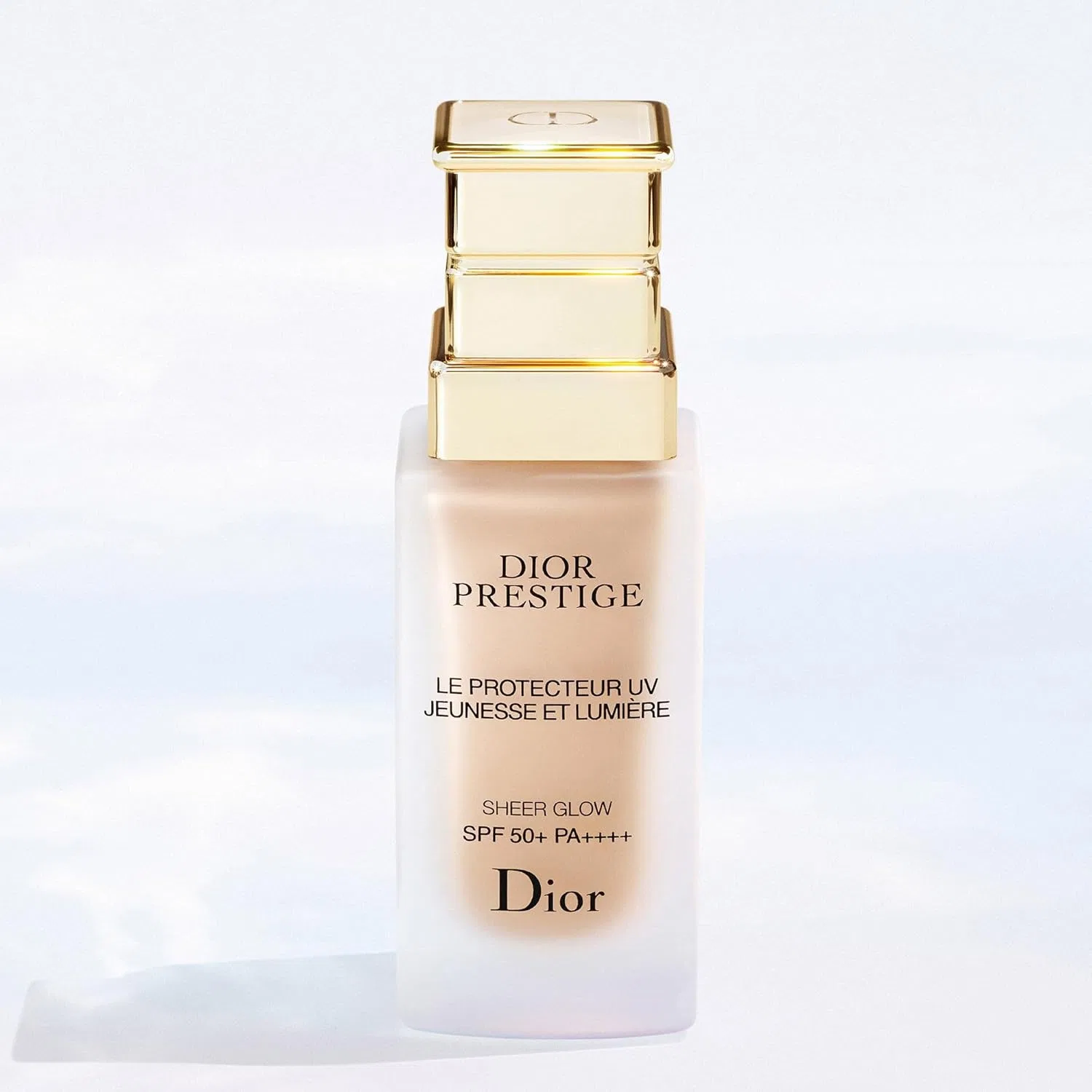 Солнцезащитный праймер Dior Prestige White UV Protector Lumiere Sheer Glow SPF 50+ PA+++, 30 мл, охра — фото 3