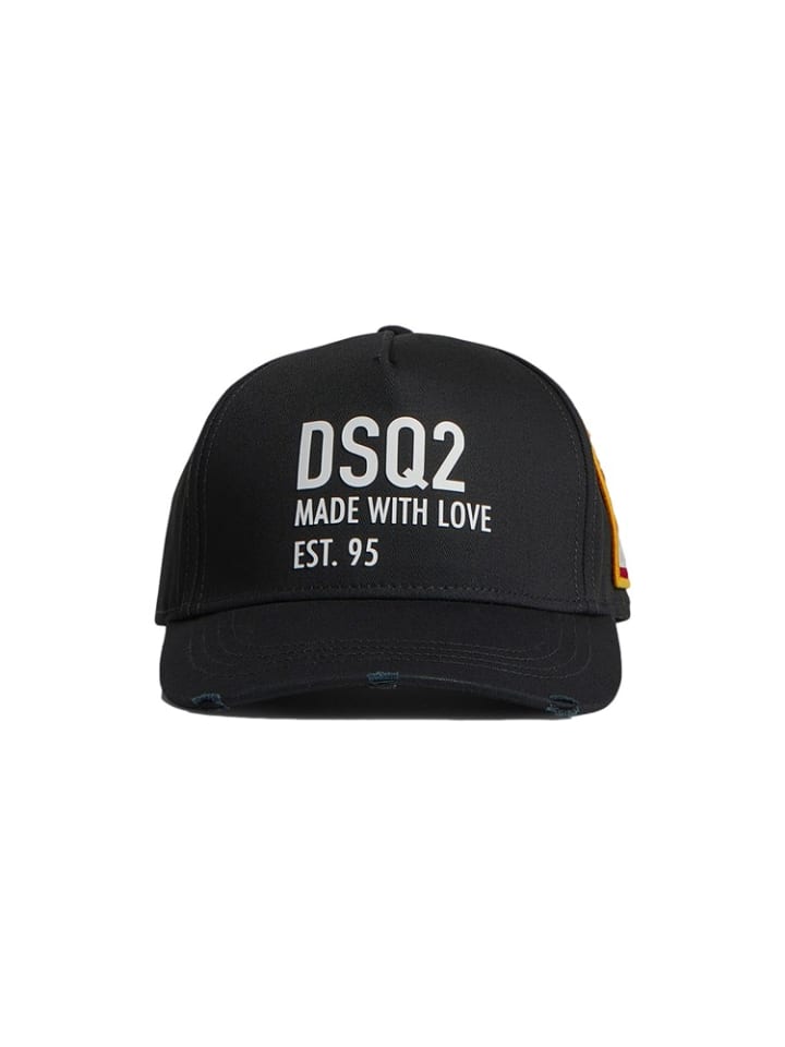 

Dsquared2 Бейсболка Made With Love, черная, унисекс