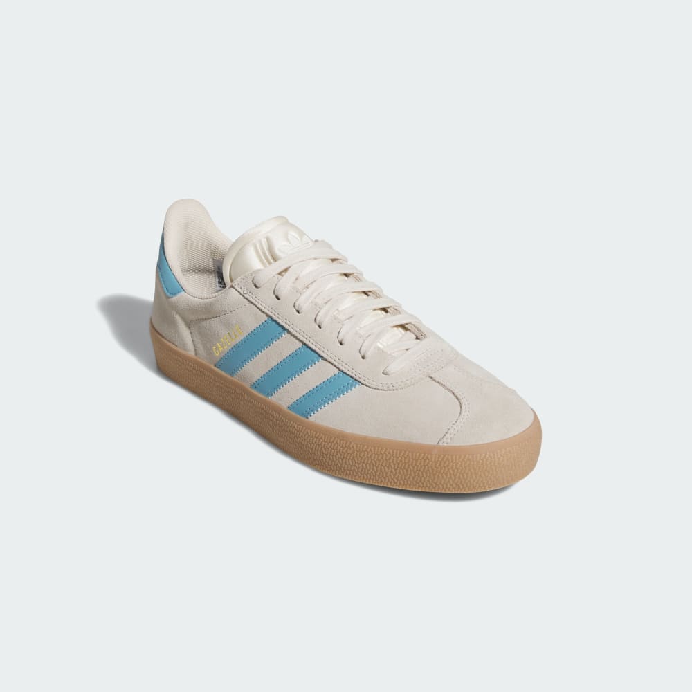 Кроссовки Adidas Gazelle ADV Shoes, цвет Wonder White/Preloved Blue/Gum — фото 4