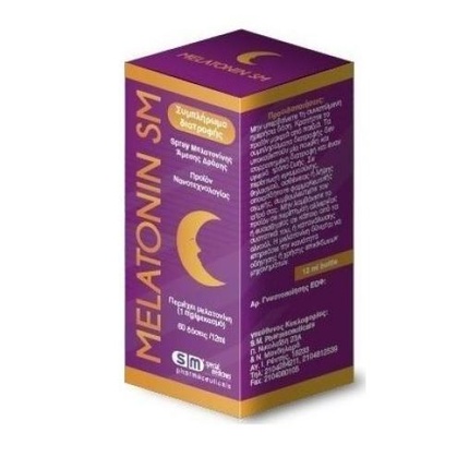 

Спрей Sm Melatonin 12 мл - Помощь для сна S.M Pharmaceuticals
