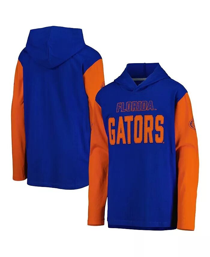 

Толстовка с длинными рукавами и длинными рукавами Big Boys Royal Florida Gators Heritage Outerstuff, синий