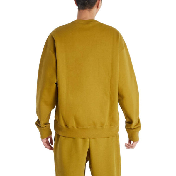 Толстовка Nike Solo Swoosh Fleece Solid Color Logo Embroidered Long Sleeves Mustard Yellow, мультиколор — фото 4