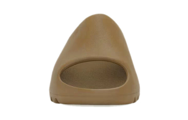 Тапочки yeezy slide kids 'ochre' Adidas, коричневый — фото 3