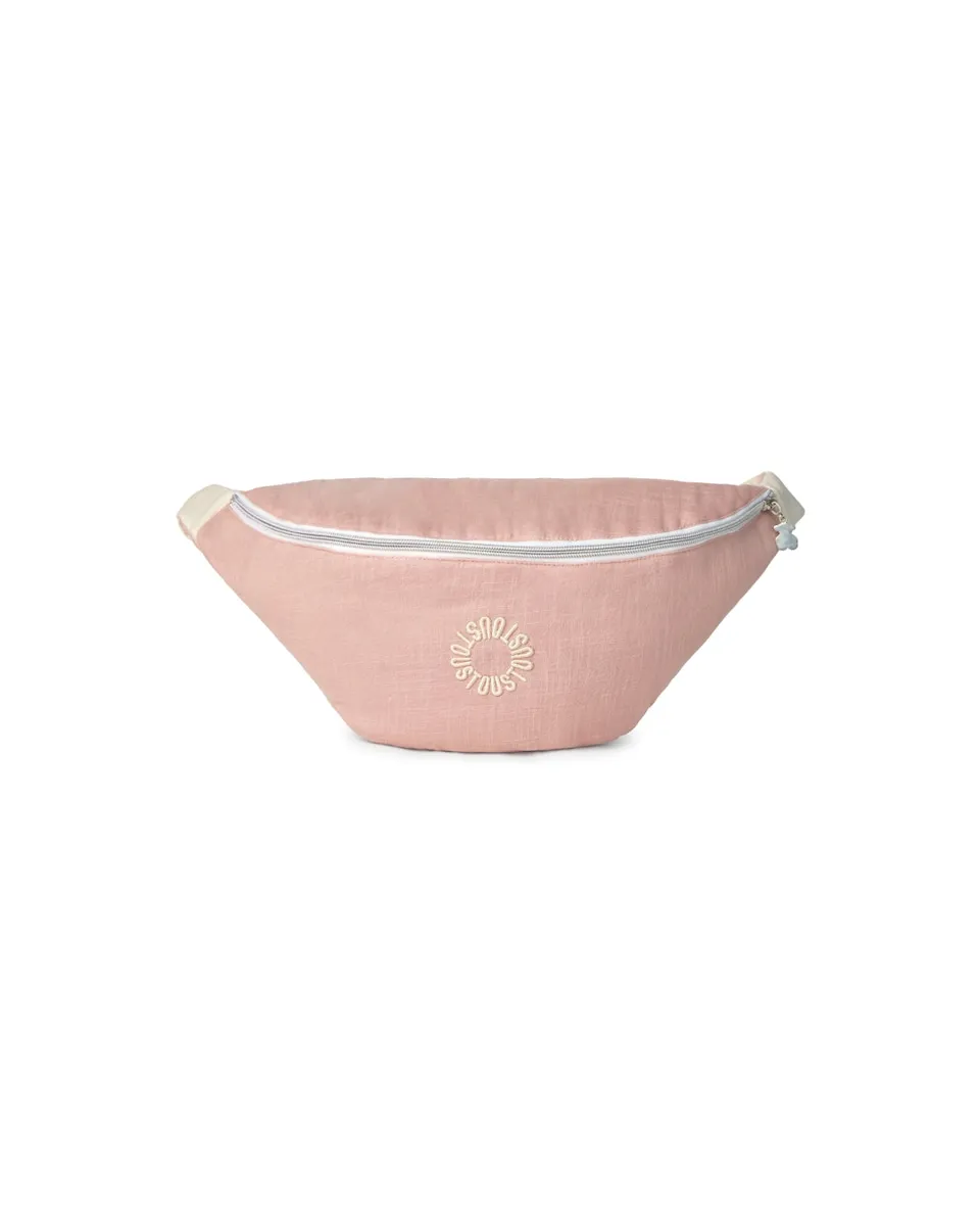 

Сумка-пояс 24x19x11 см Baby из окрашенной муслиновой ткани Tous, розовый