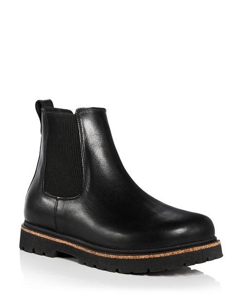Женские ботинки Birkenstock челси на плоской подошве, черный