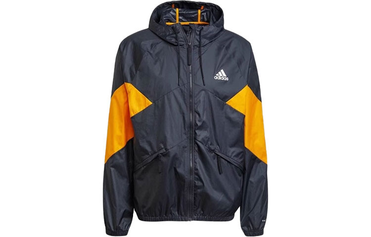 Куртка мужская оранжево-черная Adidas, оранжевый/черный