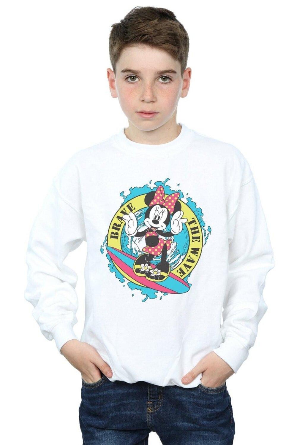 

Толстовка Minnie Mouse Brave The Wave Disney, белый