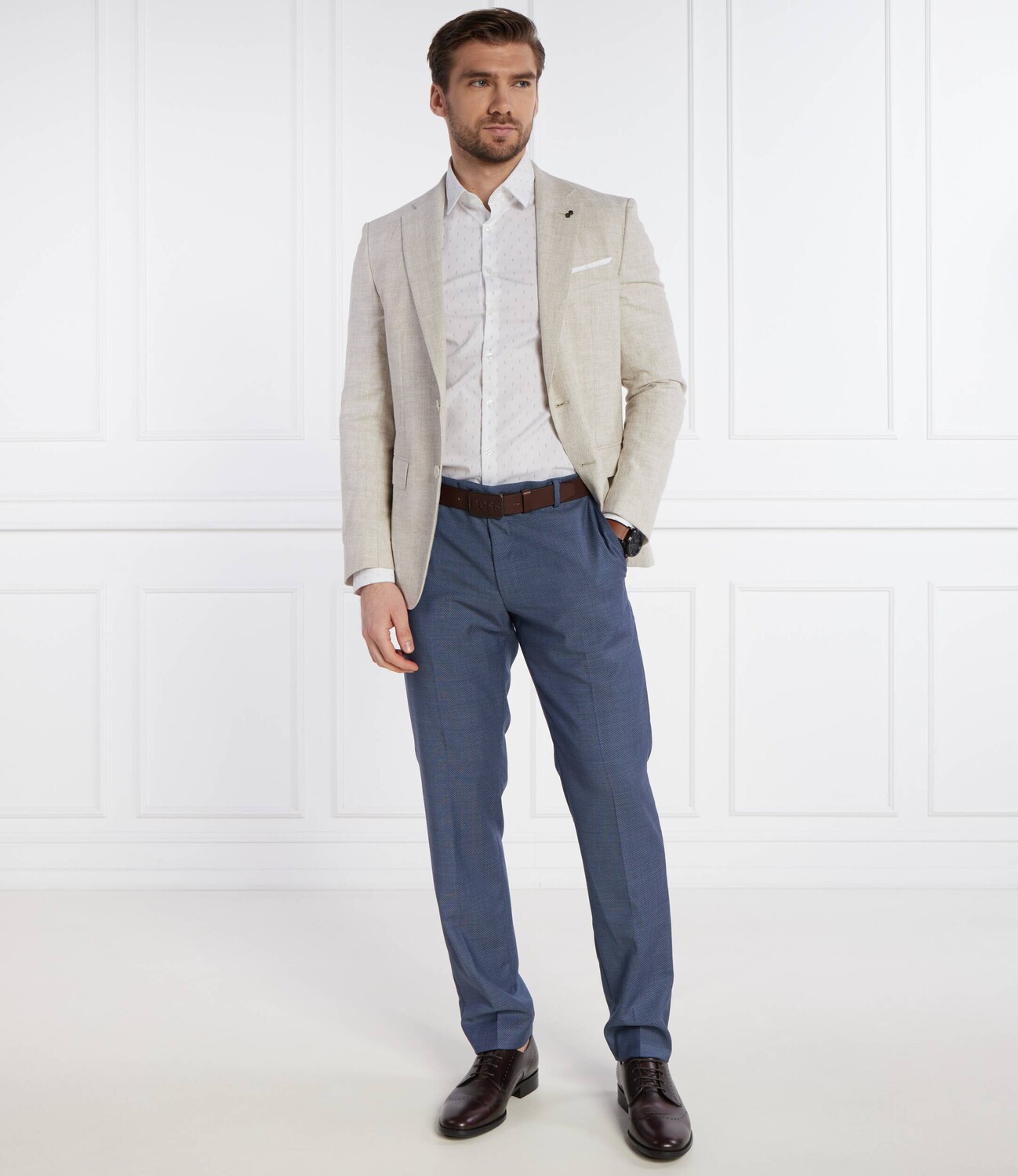 Рубашка Calvin Klein Slim Fit, белый — фото 2