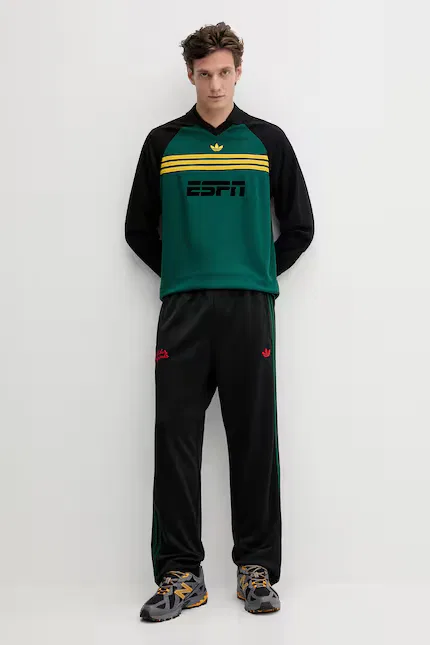 Спортивные штаны из эластичного трикотажа Adidas Originals, черный — фото 2