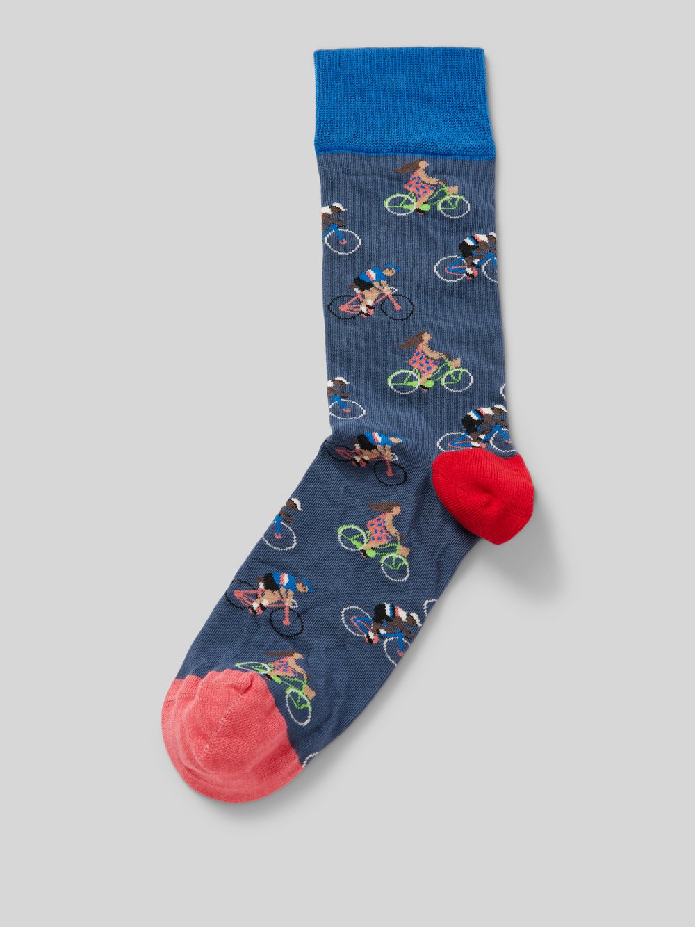 

Носки с узорчатой ​​вышивкой, модель «Blue Bike» DillySocks, синий