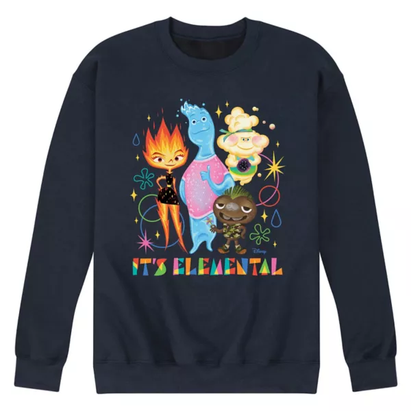 

Мужская флисовая толстовка It's Elemental Disney, синий