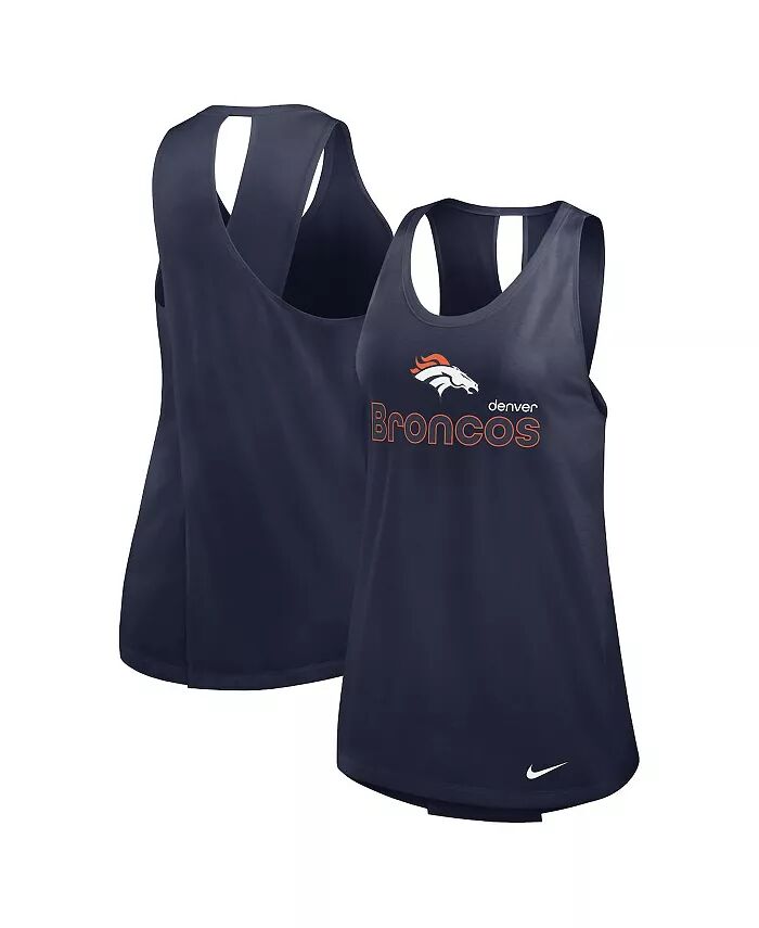 

Женская темно-синяя майка Denver Broncos Performance Nike
