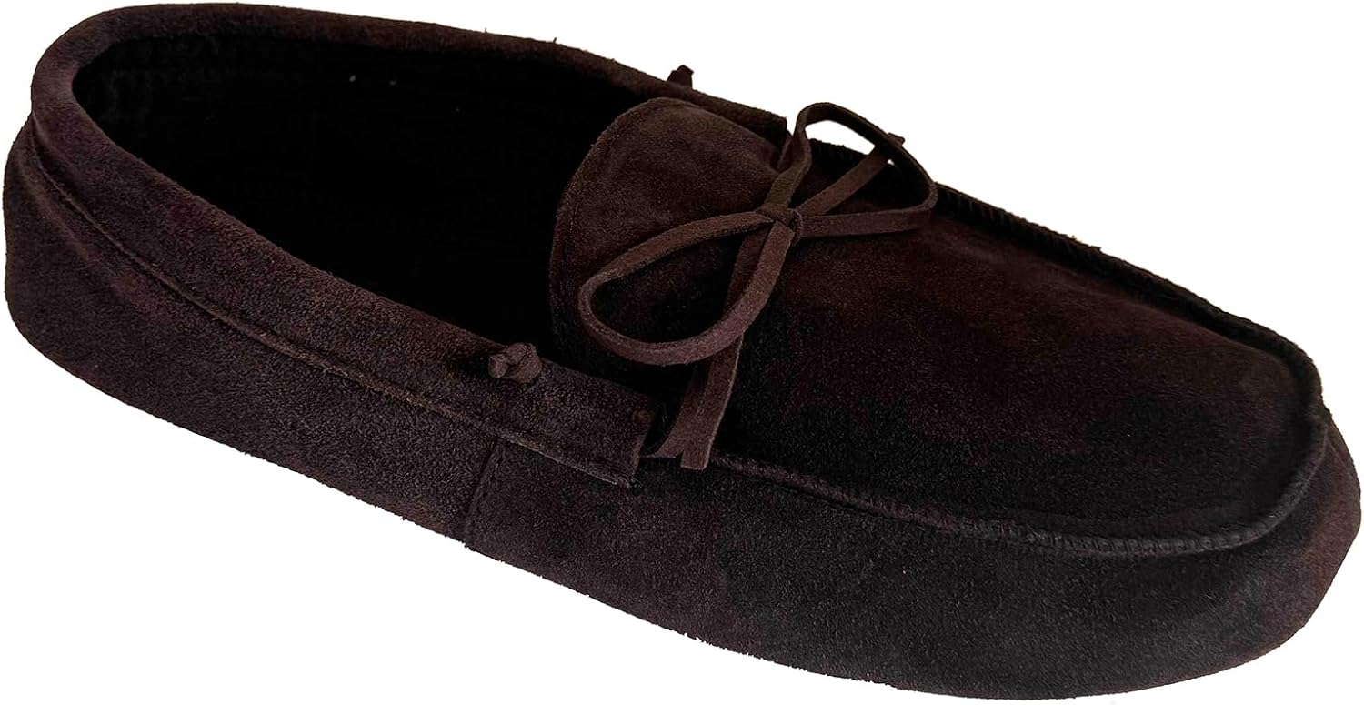 

Мужские мокасины G4U из замши с утепленной стелькой для дома, коричневый