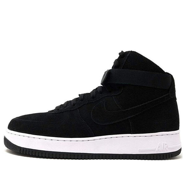 

Кроссовки air force 1 high '07 'triple black suede white' Nike, черный