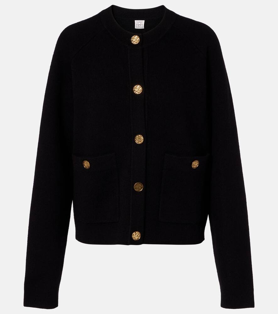 

Кардиган из смеси шерсти и кашемира Toteme, Black