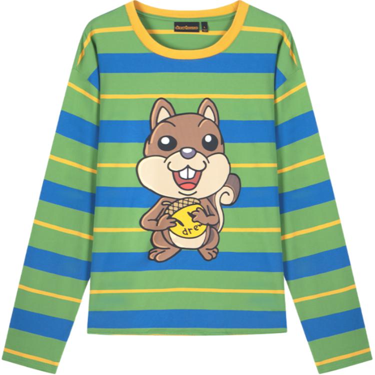 

Drew House Футболка Unisex Green Blue Stripes, Зеленый, Drew House Футболка Unisex Green Blue Stripes