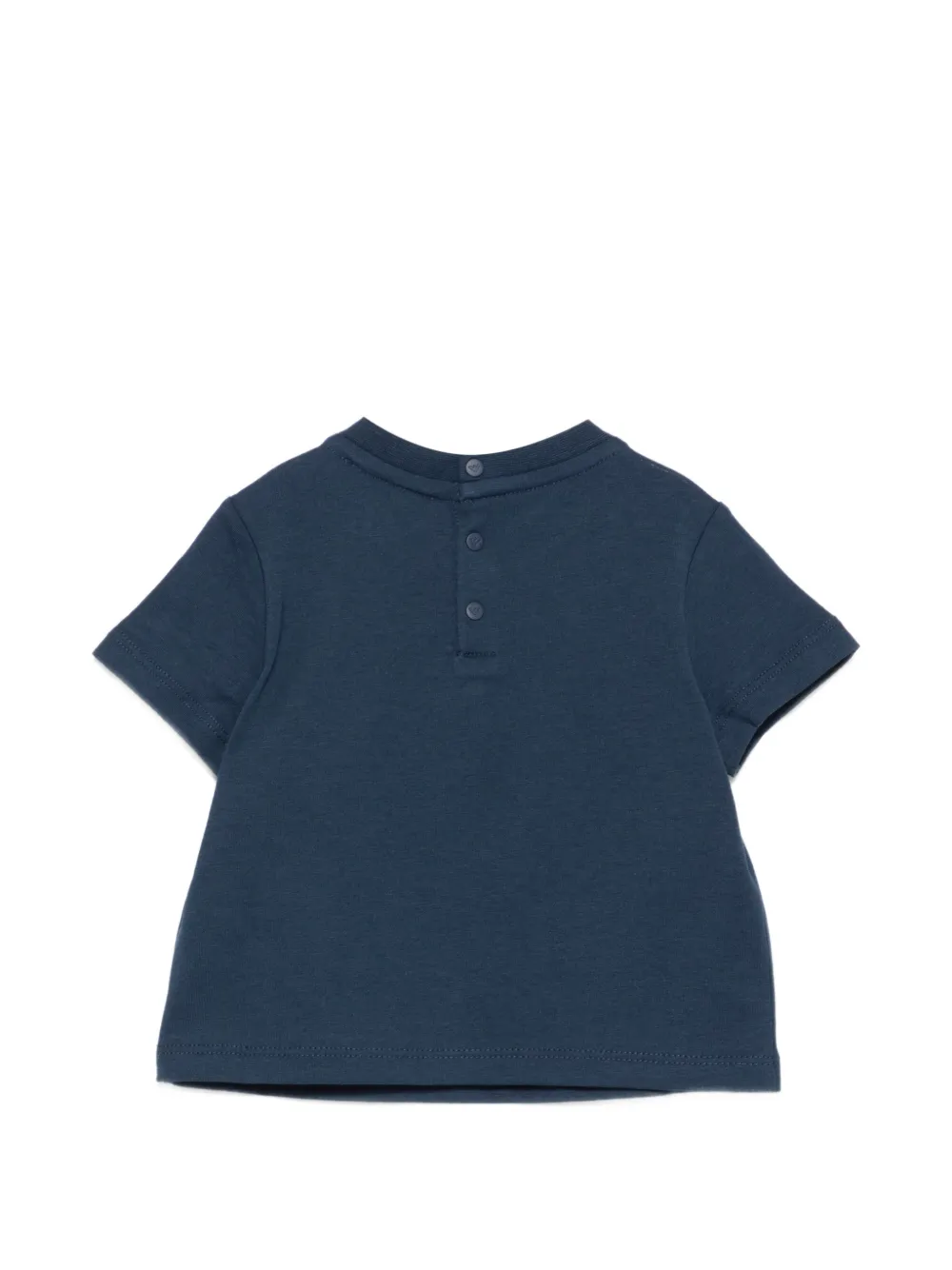 Футболка с бейсбольным принтом Emporio Armani Kids, синий — фото 2