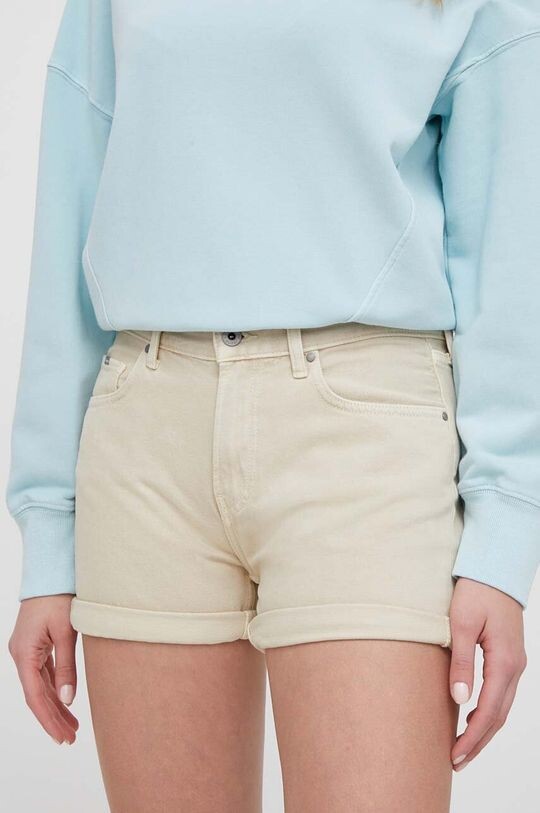 

Джинсовые шорты STRAIGHT SHORT HW Pepe Jeans, бежевый