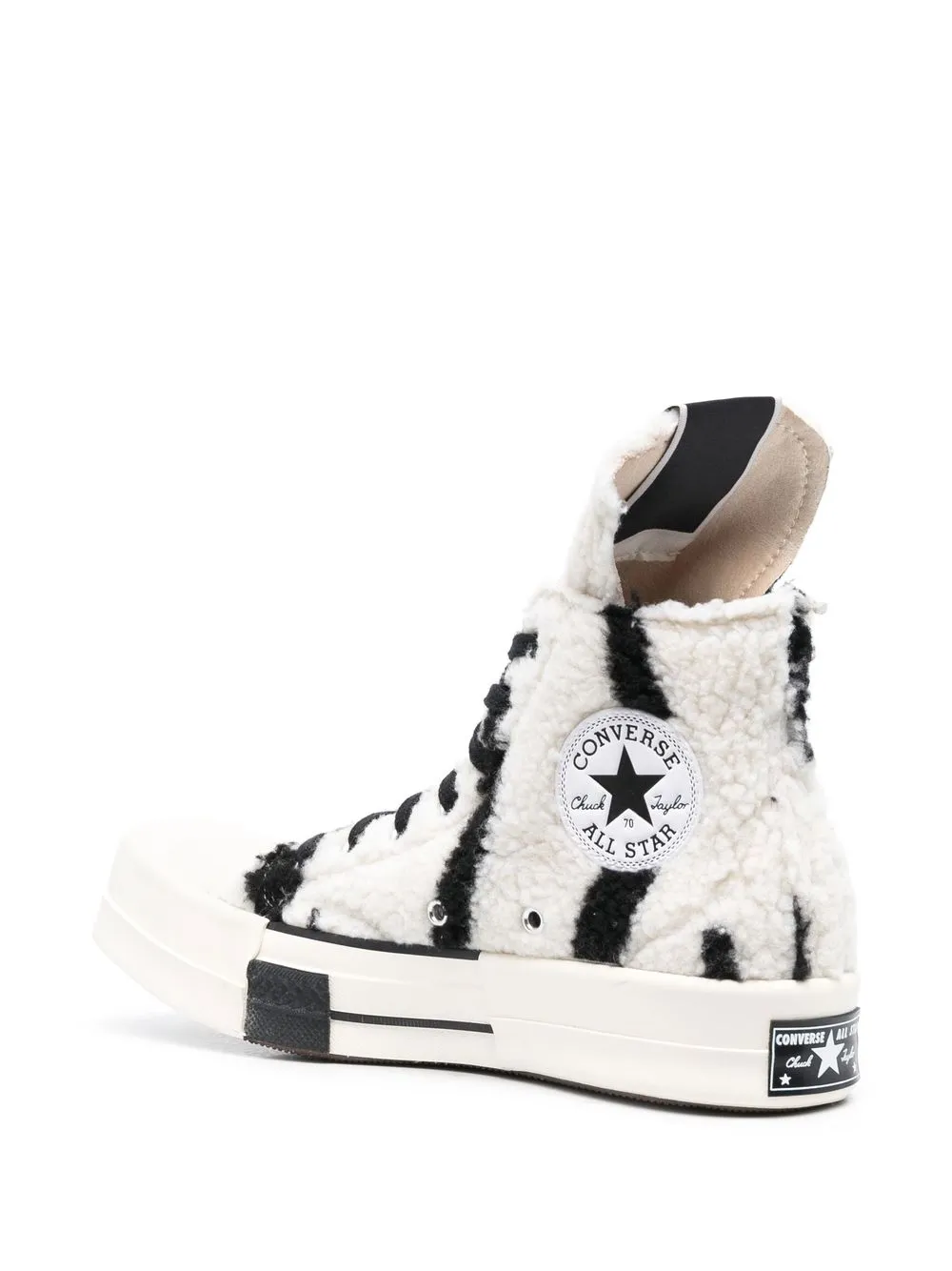 Высокие кроссовки Turbodrk из коллаборации с Drkshdw Converse, белый — фото 3