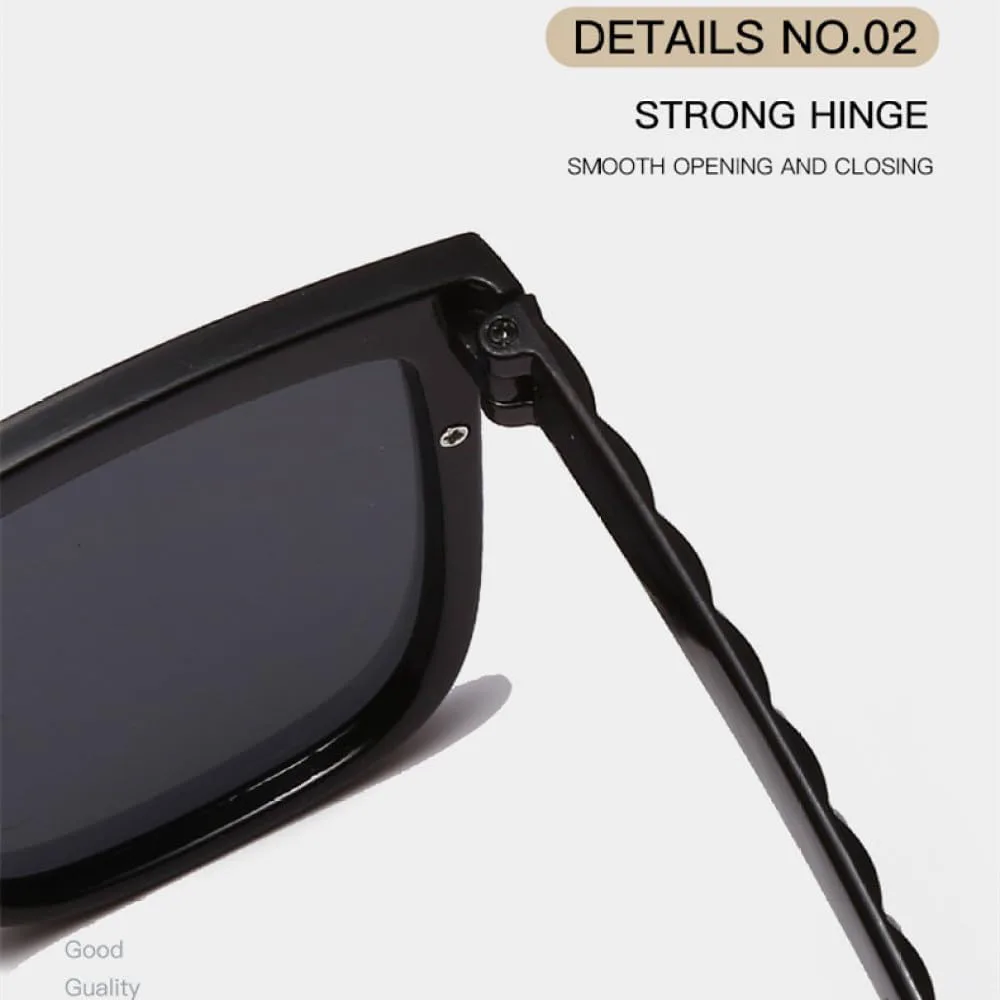 

Классические квадратные солнцезащитные очки 2027 года для мужчин и женщин, с дизайном дужек, в стиле ретро, ​​для вождения, отдыха на природе и путешествий MTZJH, 5