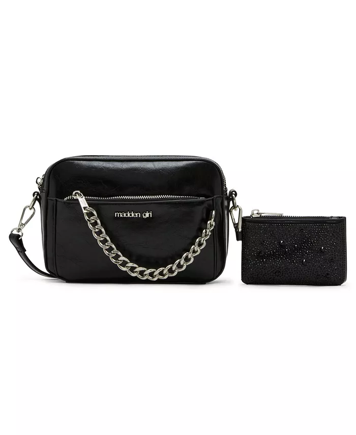 

Сумка-трансформер Tarac Crinkle Camera Crossbody Madden Girl, черный