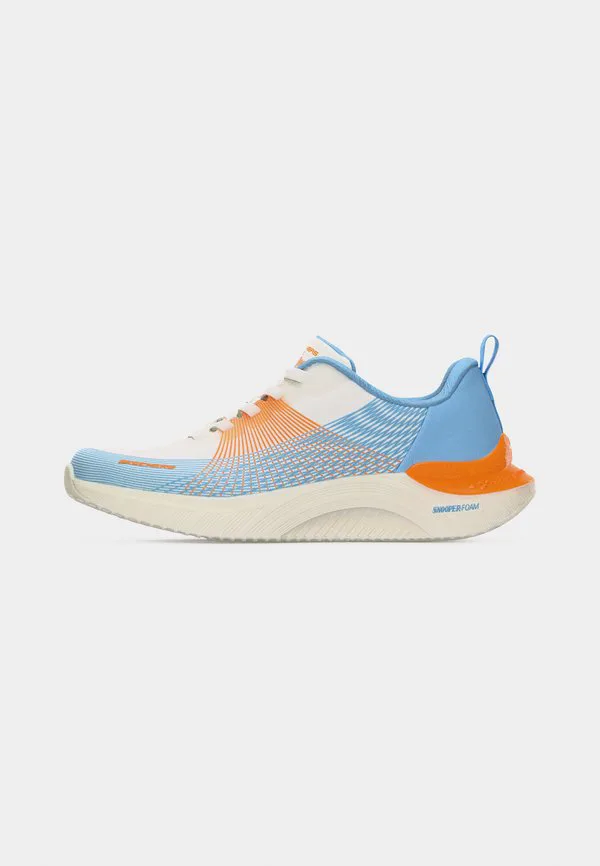 Кроссовки snoop ace Skechers, White/Blue/Hot Melt/Orange — фото 2