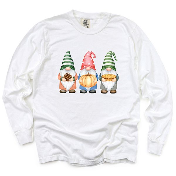 

Футболка Fall three gnomes с длинным рукавом, окрашенная в стиле garment dyed Simply Sage Market, White