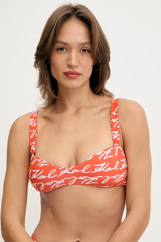 

Плавательный бюстгальтер karl signature Karl Lagerfeld, оранжевый