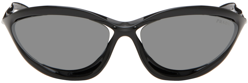 

Солнцезащитные очки для подиума Prada Eyewear, черный