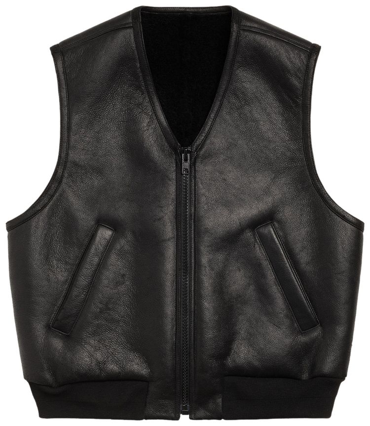 

Жилет Stussy из овчины, черный