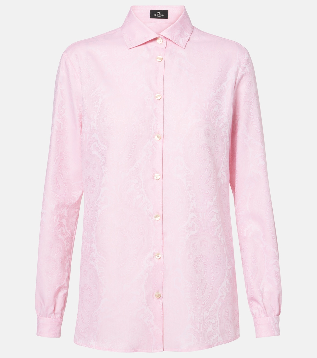 

Рубашка из хлопкового жаккарда Etro, Pale Pink
