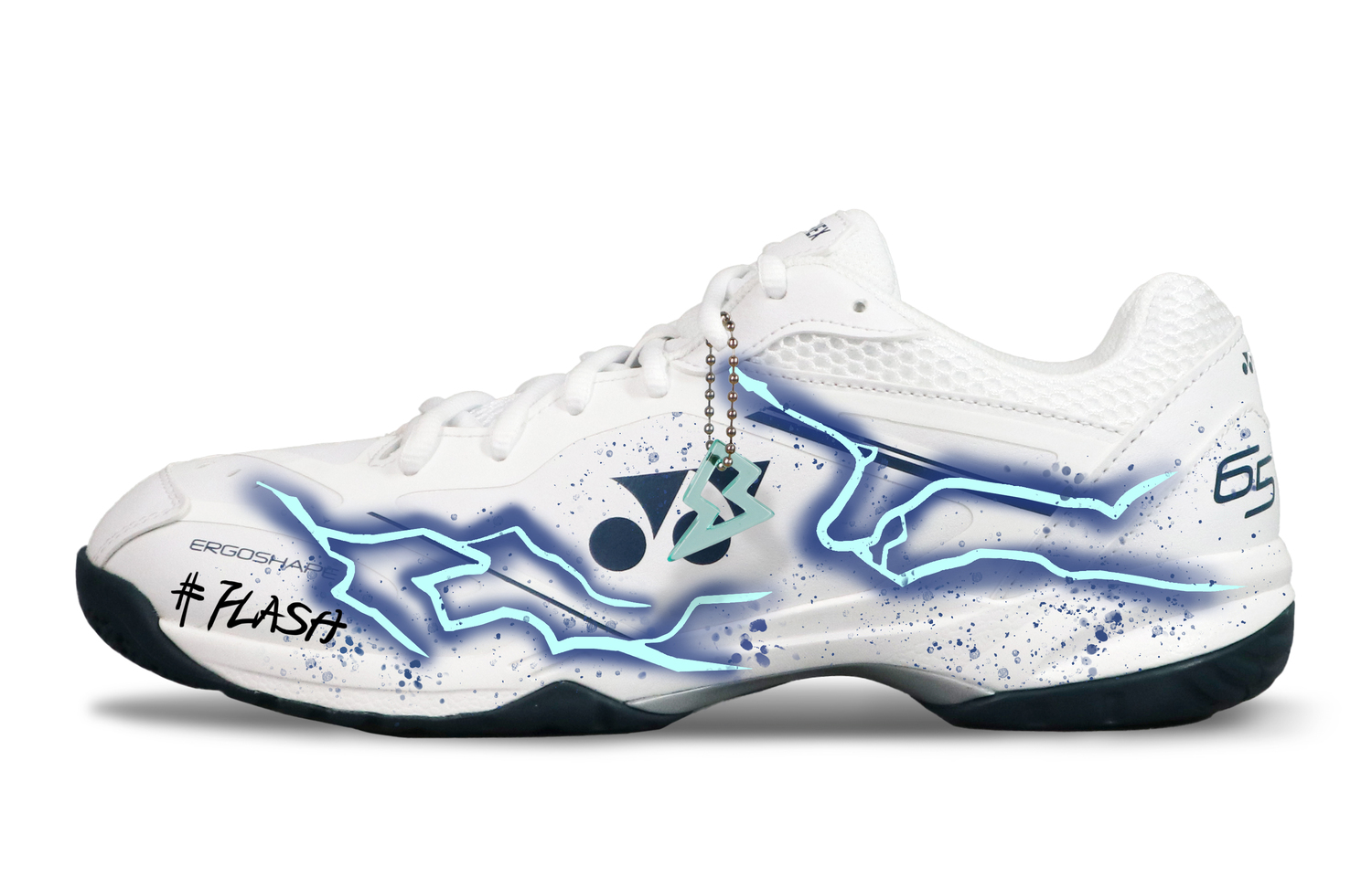 

Коллекция 65 4 амортизация устойчивость к истиранию поддержка низкие кроссовки для бадминтона unisex YONEX, белый