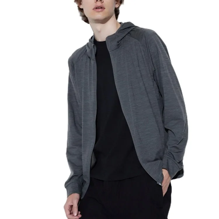 UNIQLO Быстросохнущая одежда с защитой от ультрафиолета unisex темно-серого цвета — фото 3