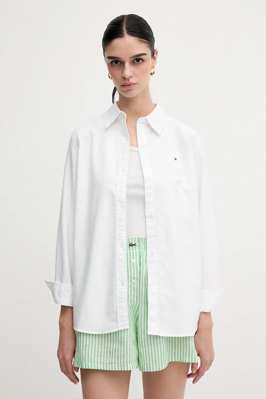 

Хлопковая рубашка Tommy Hilfiger, белый
