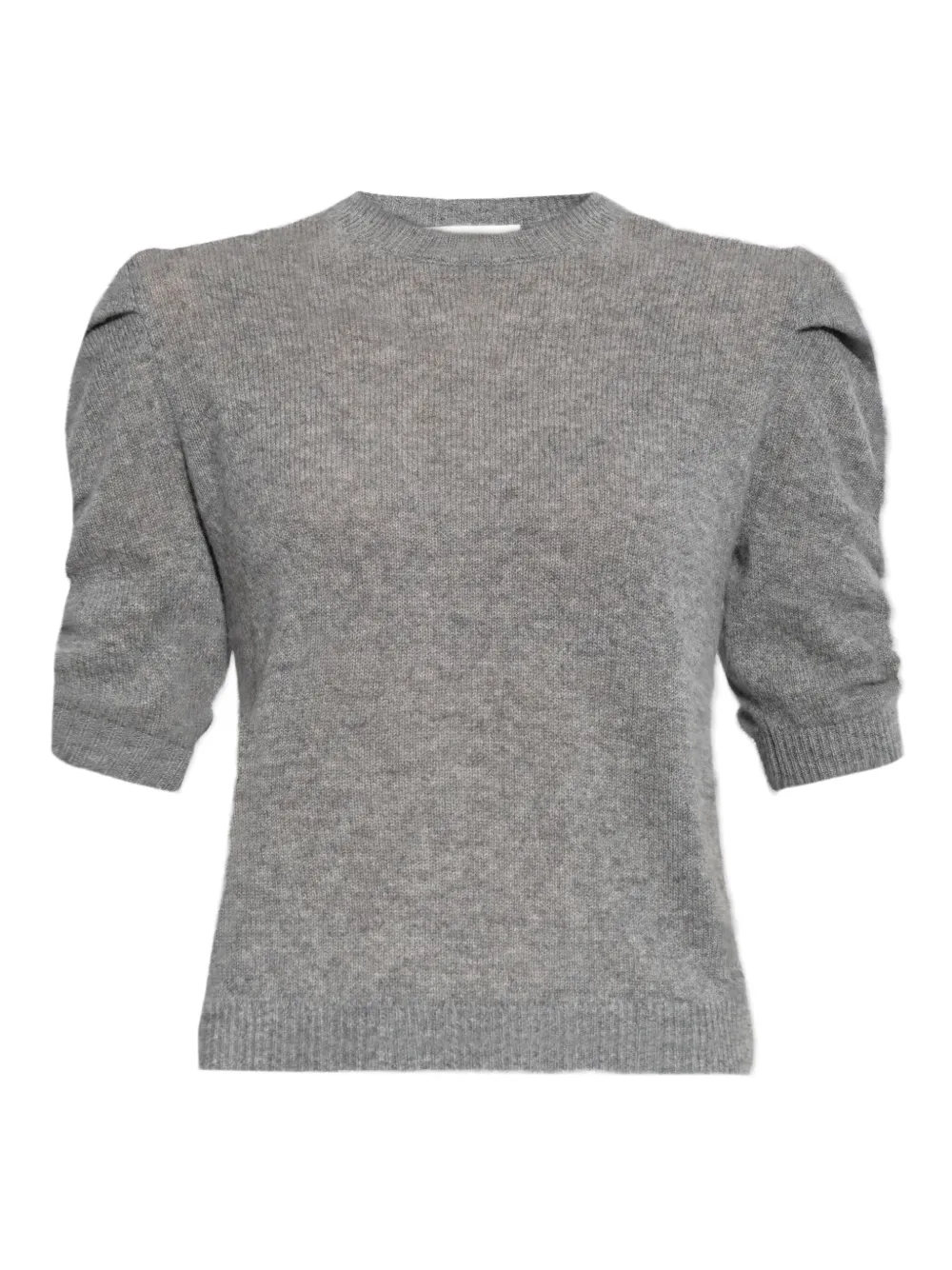 

Свитер с короткими рукавами и сборками Frame, серый