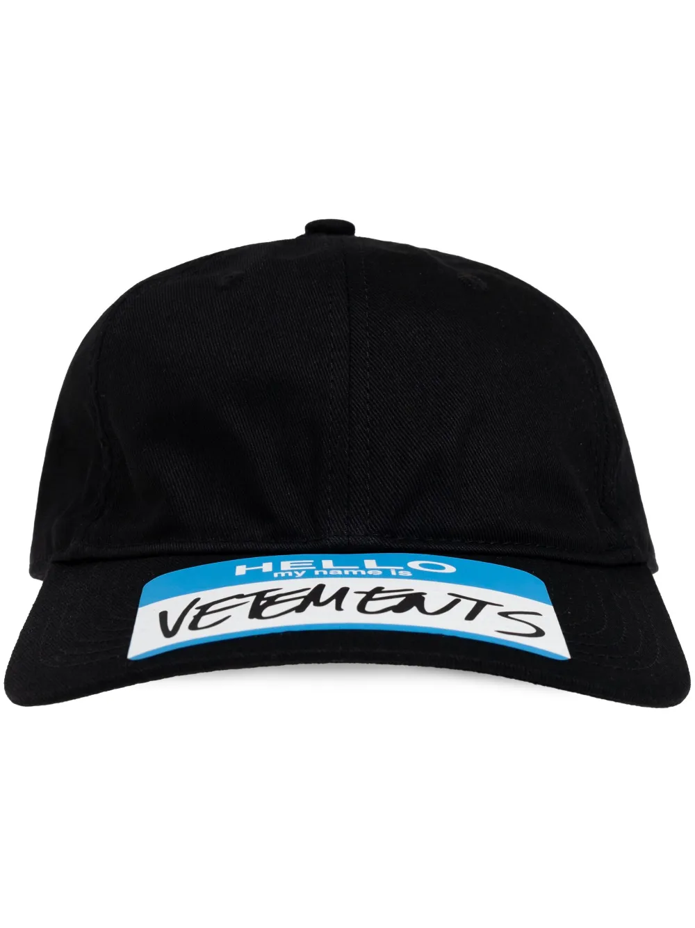 

Кепка с нашивкой-логотипом VETEMENTS, черный