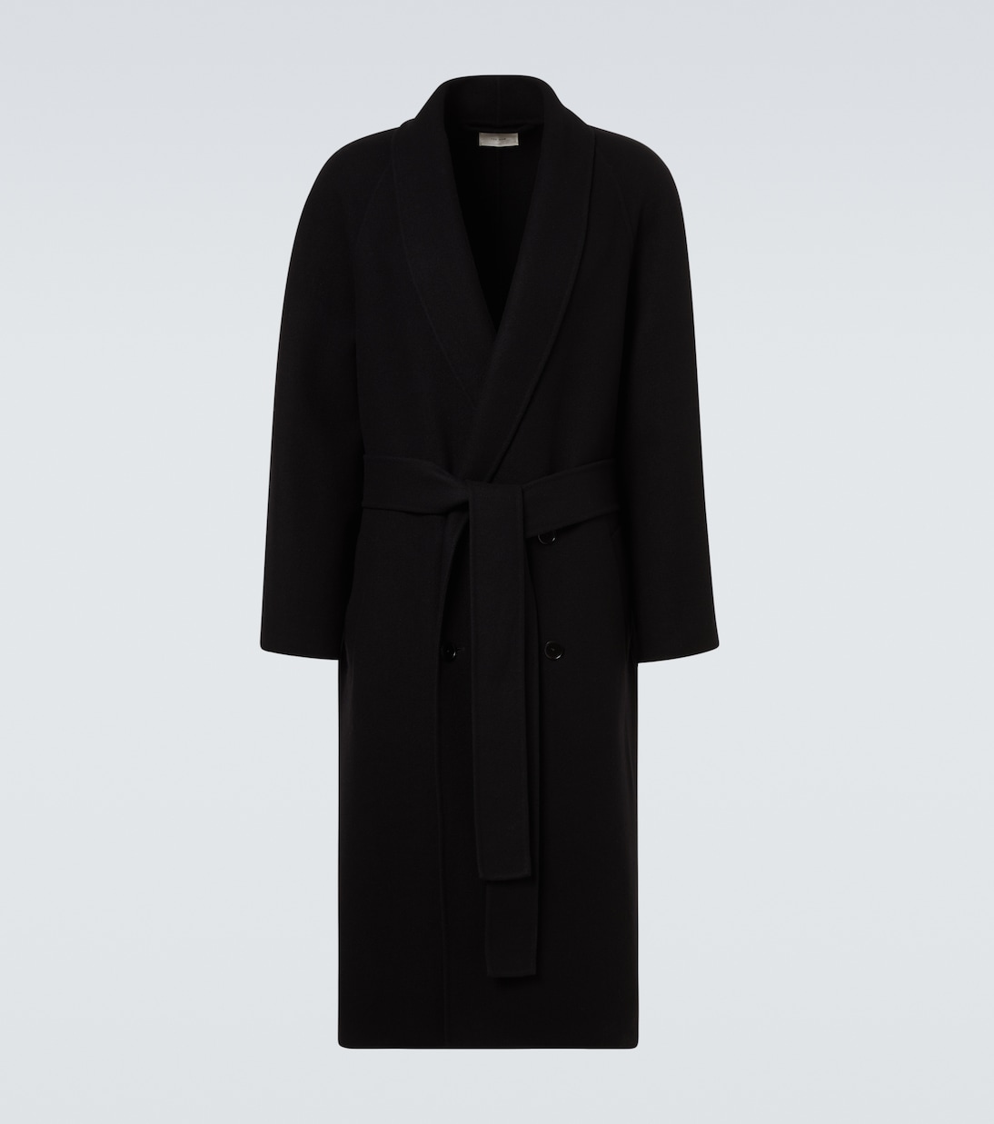 

Пальто из смеси шерсти и ферро The Row, черный