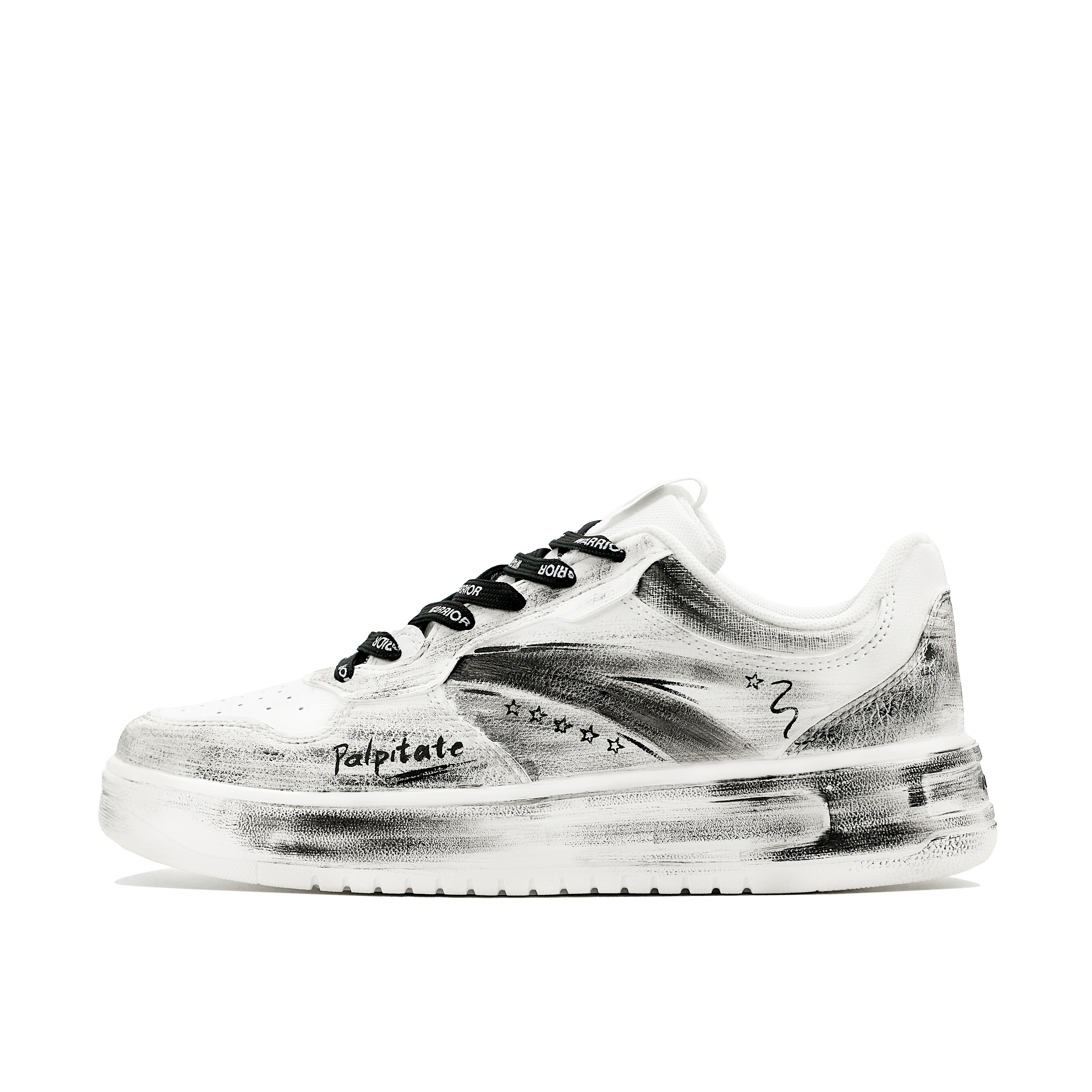 

ANTA Кроссовки Heartbeat At Will Elegant Creation с низким верхом, противоскользящие, мужские, цвет черный, белый