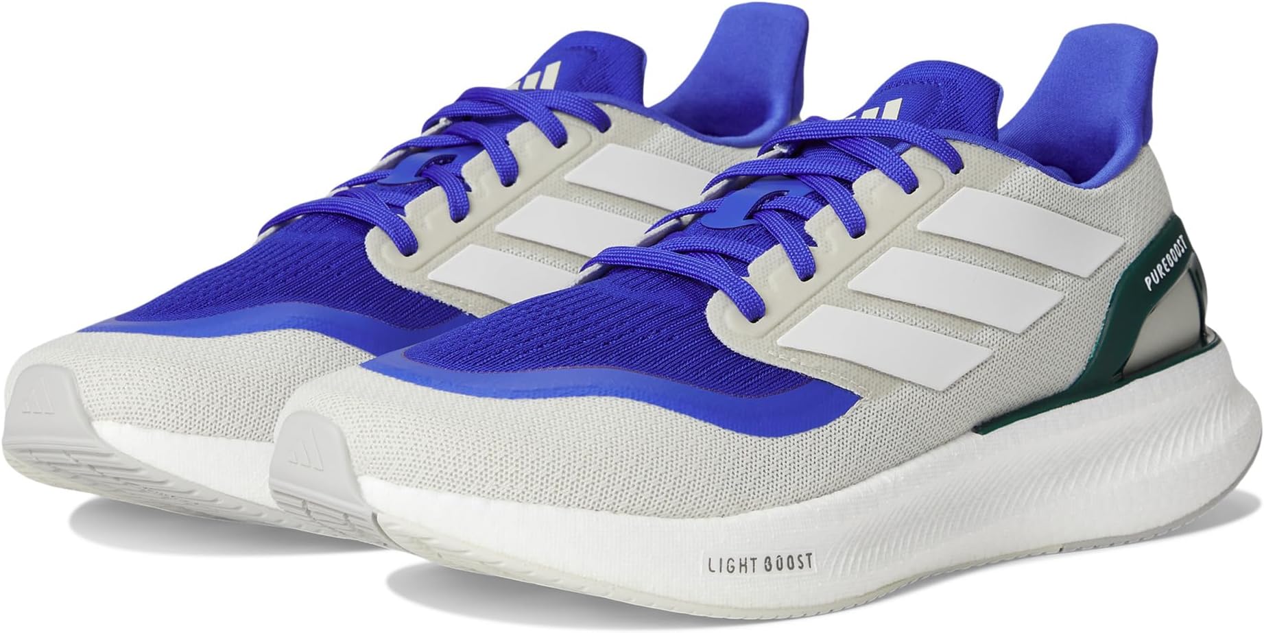 

Кроссовки Adidas Pureboost 5 Running Shoes, Lucid Blue/White/Collegiate Green