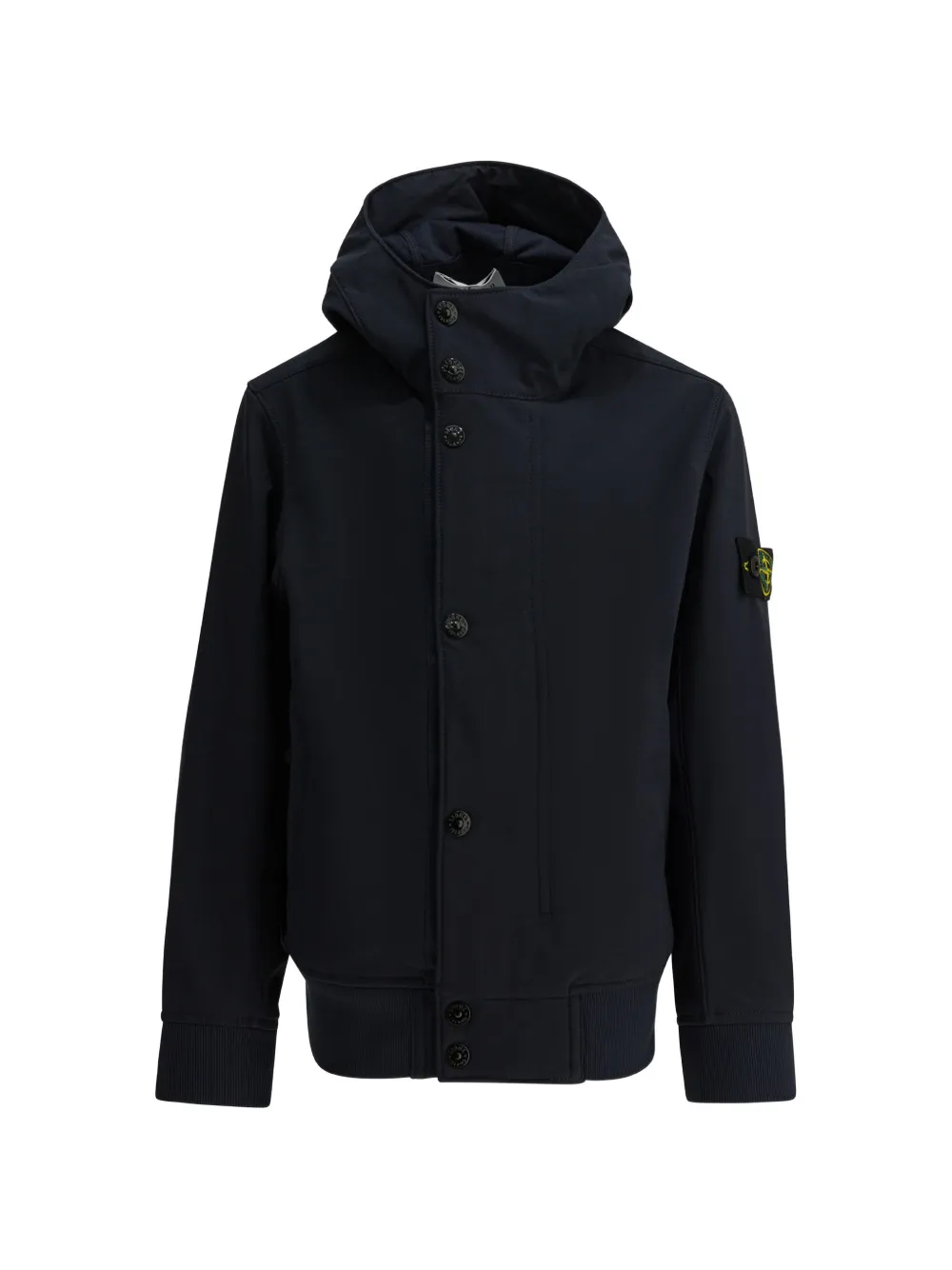 

Куртка с капюшоном на пуговицах Stone Island Junior, синий