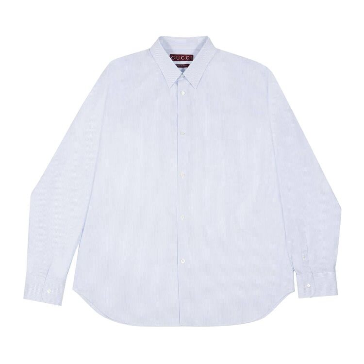 

Рубашка Gucci Striped Poplin Shirt White/Azure, белый