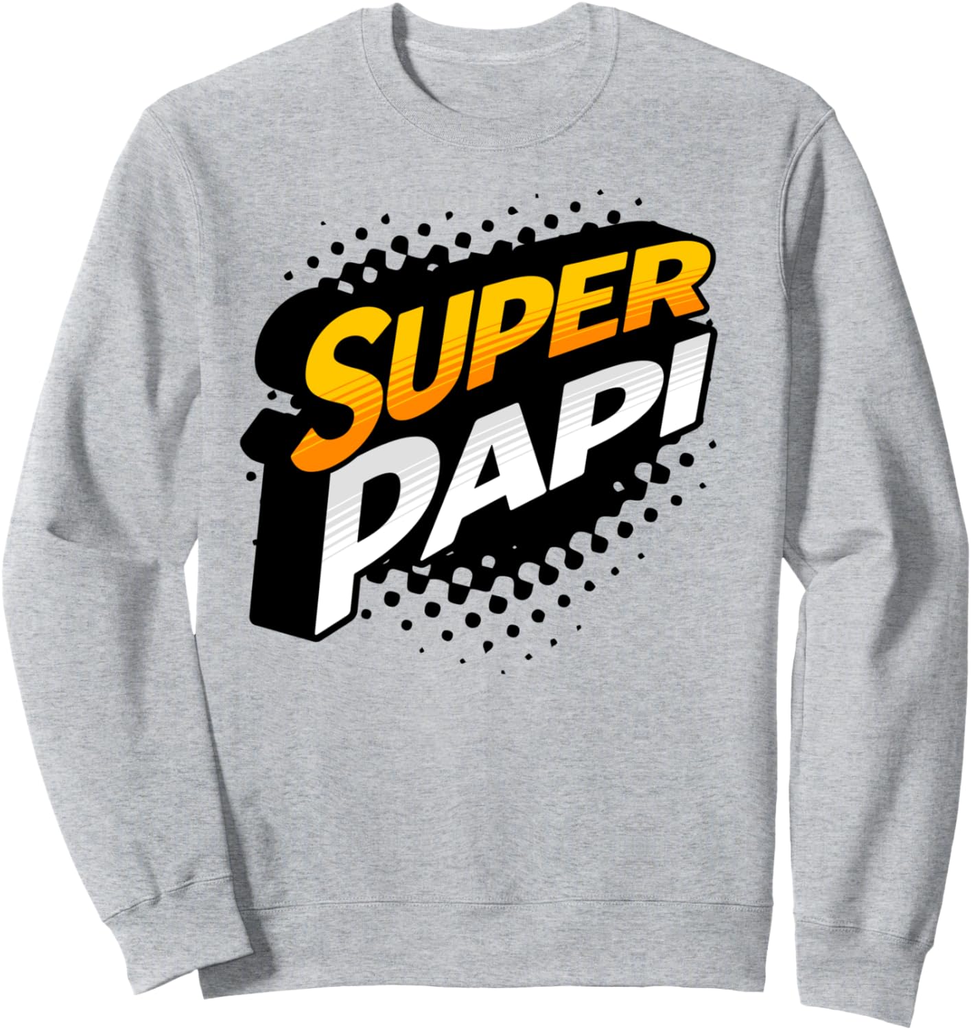 

Супер Папочка Папа Латиноамериканский Папа Толстовка Super Papi Mother Design, серый
