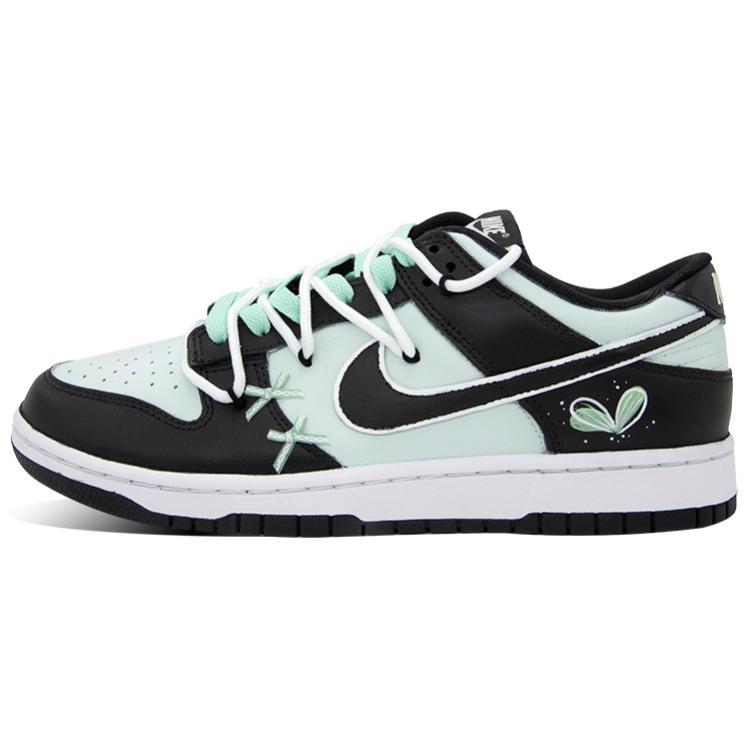 

Кроссовки Nike Dunk Skateboarding Shoes Unisex Low-top Aurora Black/Zero Metalic/Green Spark, черный/зеленый