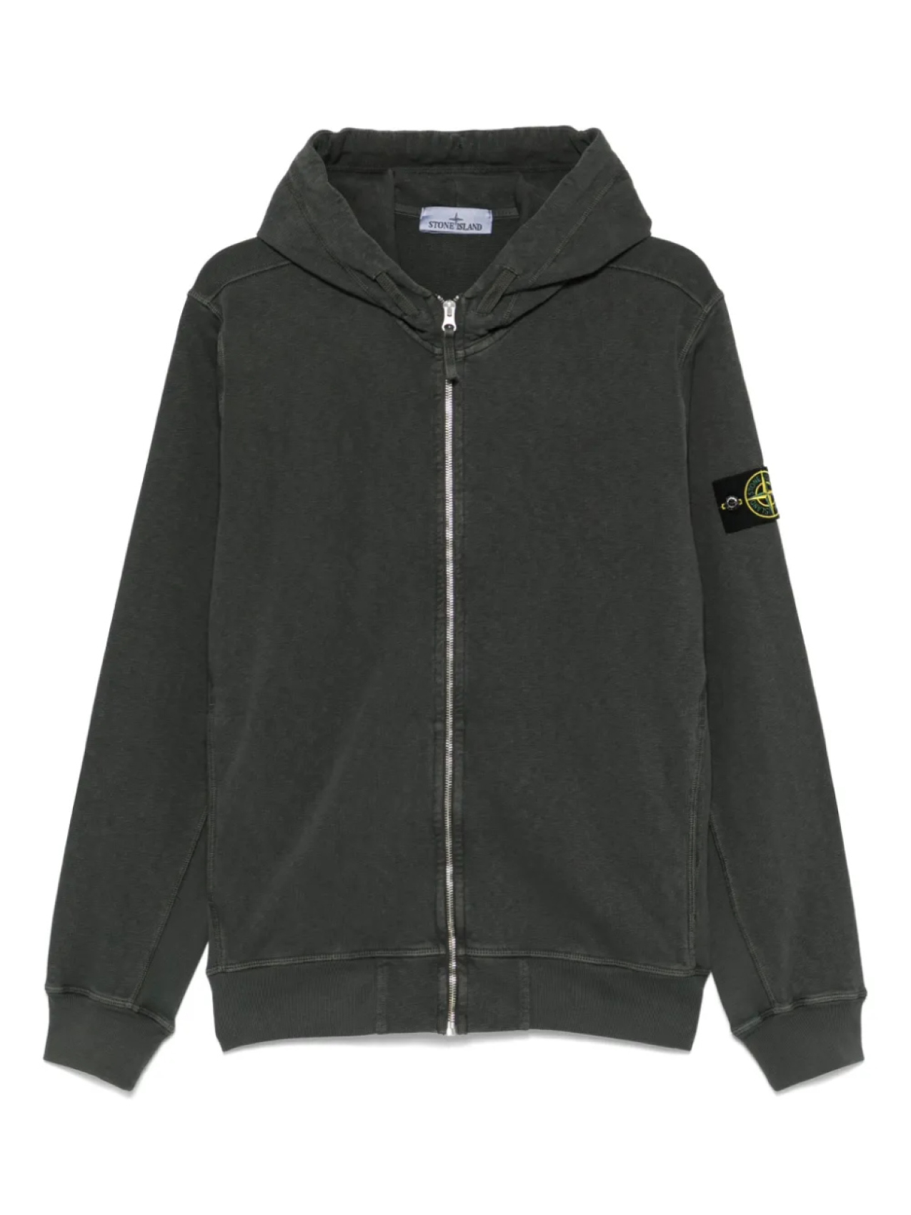 

Худи с нашивкой Compass Stone Island, серый