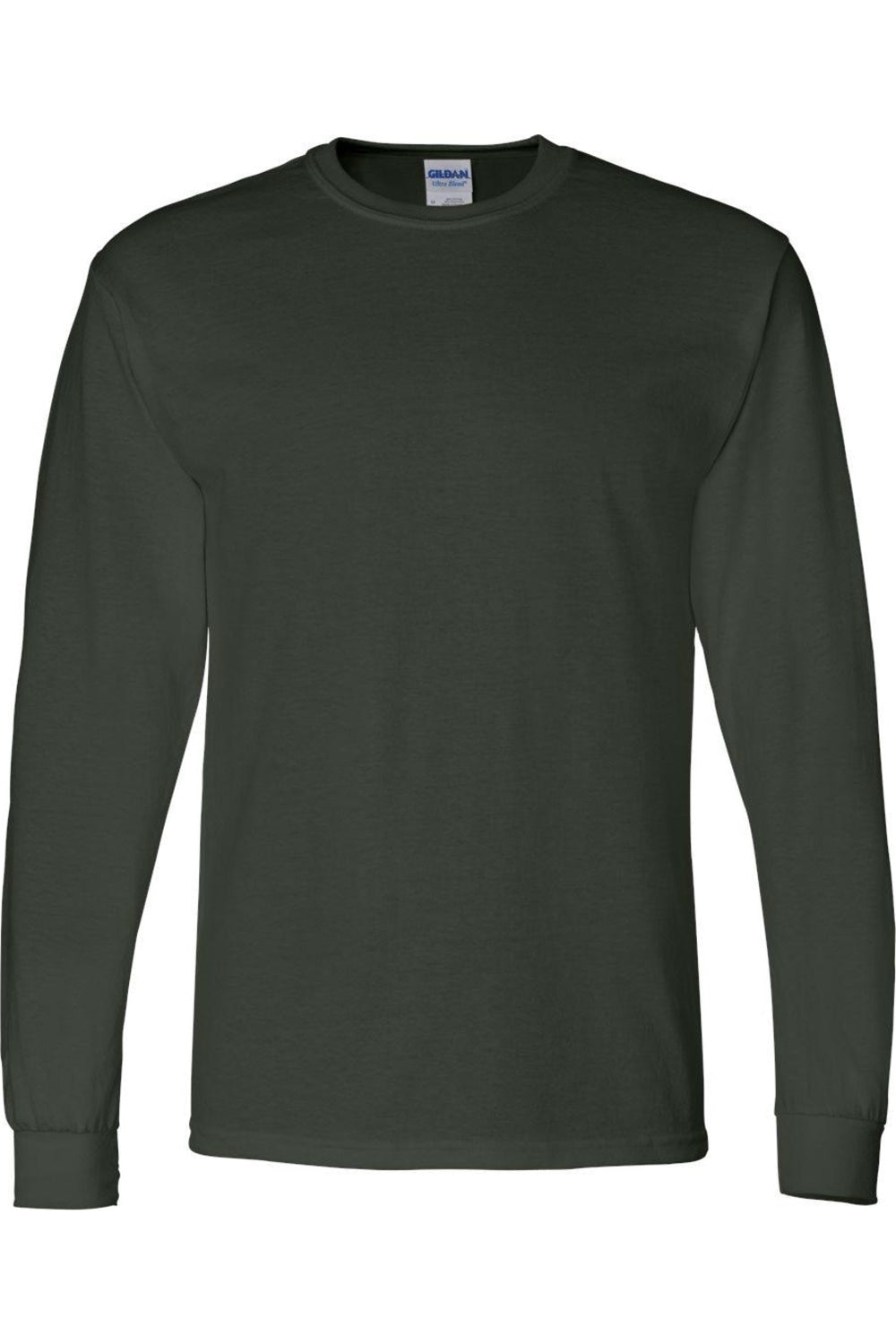 

Футболка с длинным рукавом Gildan DryBlend 50/50, цвет forest green