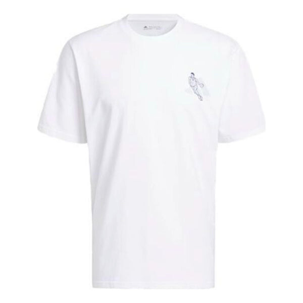 

Футболка с графическим принтом trae icons Adidas, белый
