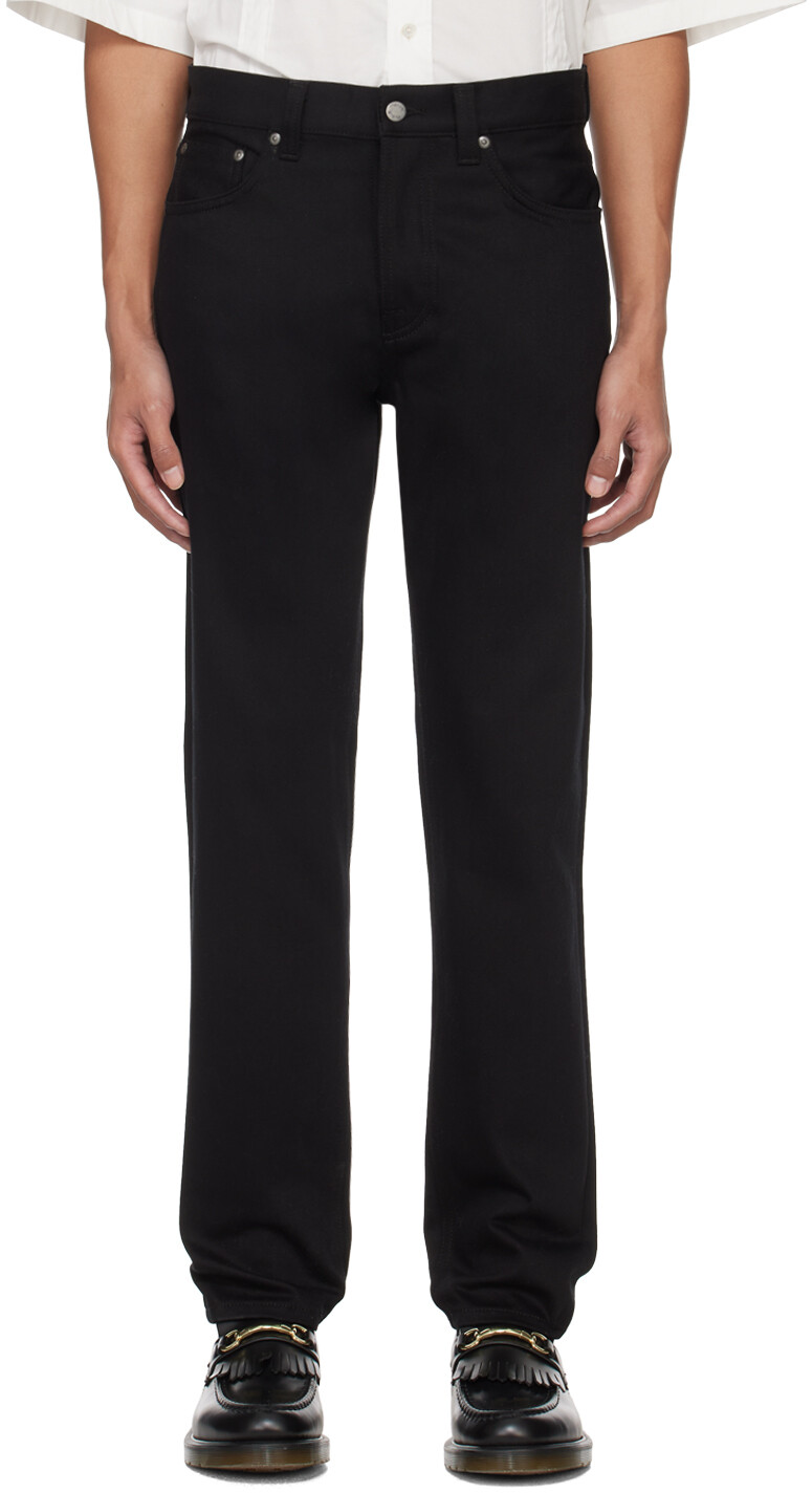 

Черные джинсы Lean Dean Nudie Jeans, цвет Dry everblack